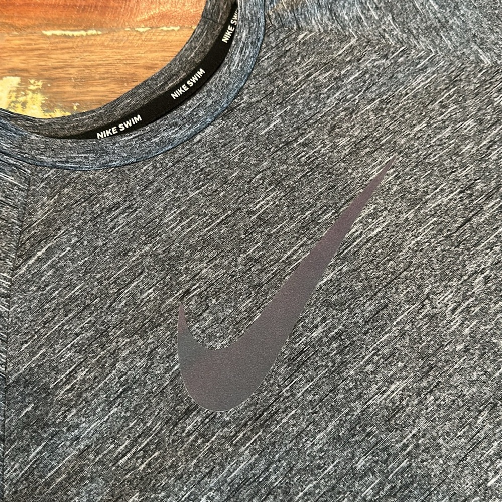 Nike Heathered Gray Dri-FIT Swim Shirt
